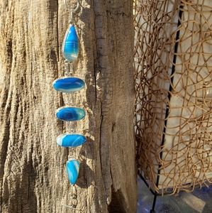 New Botswana Agate Bracelet stamped 925